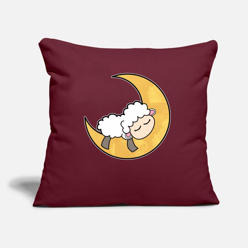 Sheep moon sleeping cute Sofa pillowcase 17,3'' x 17,3'' (45 x 45 cm)