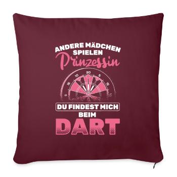 Fléchettes Fléchettes - Housse de coussin décorative 45 x 45 cm - bordeaux - Devant