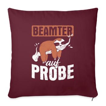 Beamter Beamte - Sofakissenbezug 45 x 45 cm - Burgunderrot - Vorne