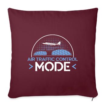 Cadeau d’aéroport de contrôle de la circulation aérienne - Housse de coussin décorative 45 x 45 cm - bordeaux - Devant