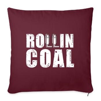 Tuyaux d’échappement pour conducteurs diesel - Housse de coussin décorative 45 x 45 cm - bordeaux - Devant