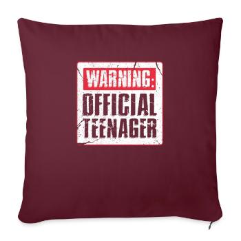 Cadeau d'anniversaire 13 ans 13 ans Bday - Housse de coussin décorative 45 x 45 cm - bordeaux - Devant