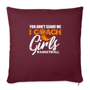 Entraîneur de basket-ball - Housse de coussin décorative 45 x 45 cm - bordeaux - Devant