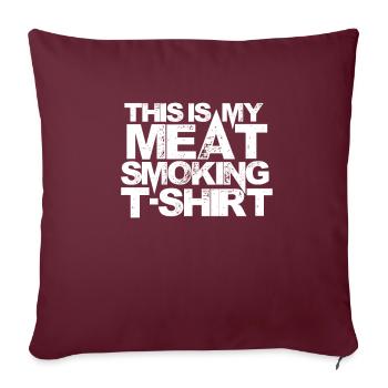 Le roi des grillades - Housse de coussin décorative 45 x 45 cm - bordeaux - Devant