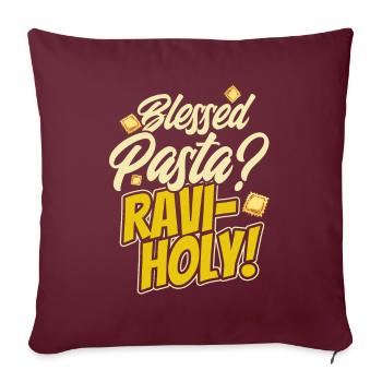 Noodles Noodle Lover Ravioli Cadeau - Housse de coussin décorative 45 x 45 cm - bordeaux - Devant