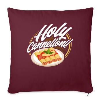 Noodles Noodle Lover Lasagne Spaghetti Cadeau - Housse de coussin décorative 45 x 45 cm - bordeaux - Devant