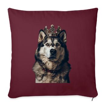 Alaskan Malamute - Sofakissenbezug 45 x 45 cm - Burgunderrot - Vorne