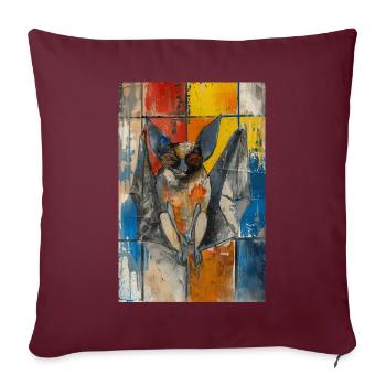 Schläger - Sofakissenbezug 45 x 45 cm - Burgunderrot - Vorne