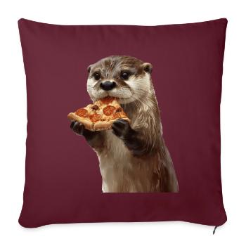 Otter - Sofakissenbezug 45 x 45 cm - Burgunderrot - Vorne