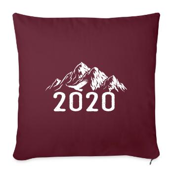 Vintage Geburtstag 2020 - Retro Geschenkidee 2020 - Sofakissenbezug 45 x 45 cm - Burgunderrot - Vorne