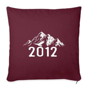 Vintage Geburtstag 2012 - Retro Geschenkidee 2012 - Sofakissenbezug 45 x 45 cm - Burgunderrot - Vorne