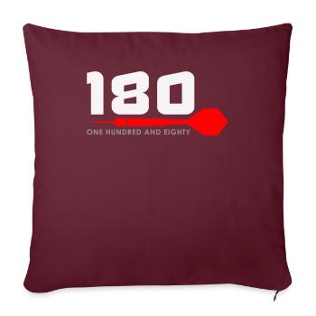Fléchettes Fléchettes Fléchettes Fléchettes Fléchettes Cadeau joueur - Housse de coussin décorative 45 x 45 cm - bordeaux - Devant