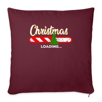 Weihnachten Lustig - Sofakissenbezug 45 x 45 cm - Burgunderrot - Vorne
