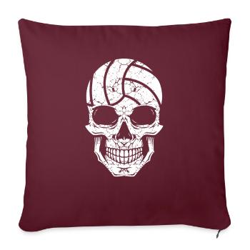 Volleyball - Housse de coussin décorative 45 x 45 cm - bordeaux - Devant