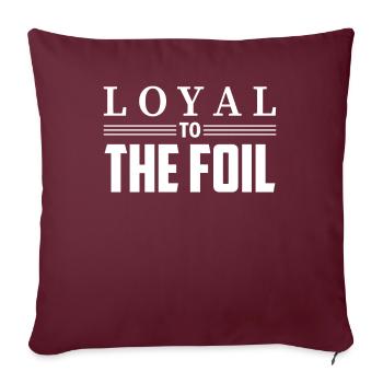 Fidèle à l’Hydroptère - Wingfoil - Housse de coussin décorative 45 x 45 cm - bordeaux - Devant