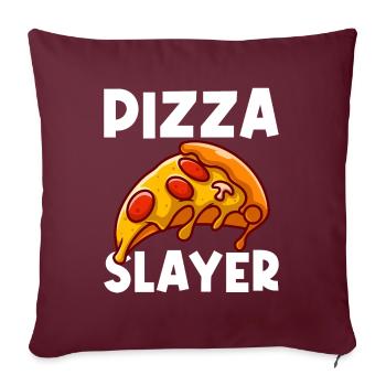 Pizza Making Italian Fast Food Pizza Slayer - Sofakissenbezug 45 x 45 cm - Burgunderrot - Vorne