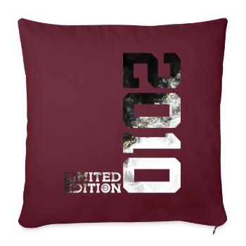 ÉDITION LIMITÉE 2010 COOL 16E ANNIVERSAIRE - Housse de coussin décorative 45 x 45 cm - bordeaux - Devant