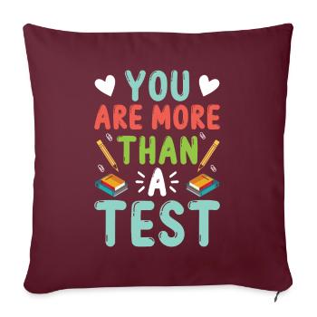 Test Day Kids - Je crois en vous Vous Avez Ceci - Housse de coussin décorative 45 x 45 cm - bordeaux - Devant
