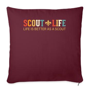 Avez-vous une passion pour le scoutisme, la randonnée et la cam - Housse de coussin décorative 45 x 45 cm - bordeaux - Devant