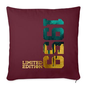 67E ANNIVERSAIRE ÉDITION LIMITÉE 1959 - Housse de coussin décorative 45 x 45 cm - bordeaux - Devant