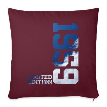ÉDITION LIMITÉE 67E ANNIVERSAIRE 1959 - Housse de coussin décorative 45 x 45 cm - bordeaux - Devant