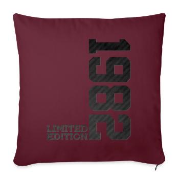 44E ANNIVERSAIRE ÉDITION LIMITÉE 1982 - Housse de coussin décorative 45 x 45 cm - bordeaux - Devant