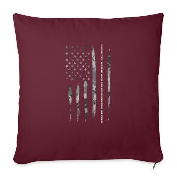 Si les armes à feu tuent des gens, je suppose que c’est un penc... - Housse de coussin décorative 45 x 45 cm - bordeaux - Devant