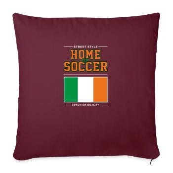 Le berceau du football - Housse de coussin décorative 45 x 45 cm - bordeaux - Devant