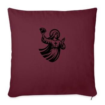 Hail Mary Football - Sofakissenbezug 45 x 45 cm - Burgunderrot - Vorne
