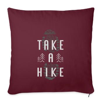 Take a Hike - Sofakissenbezug 45 x 45 cm - Burgunderrot - Vorne