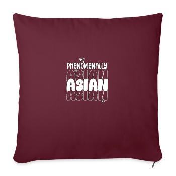 Phenomenally Asian American Heritage - Sofakissenbezug 45 x 45 cm - Burgunderrot - Vorne