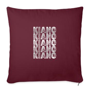 Papa Kiano - Sofakissenbezug 45 x 45 cm - Burgunderrot - Vorne