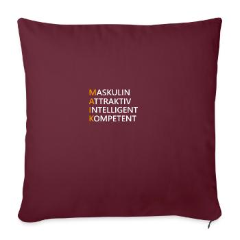 Maik Name Geschenk - Sofakissenbezug 45 x 45 cm - Burgunderrot - Vorne