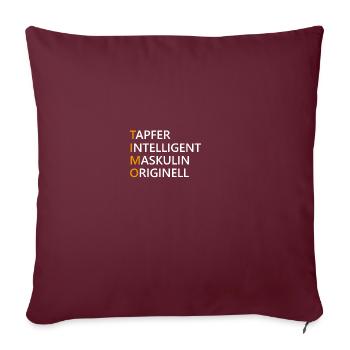 Timo Name Geschenk - Sofakissenbezug 45 x 45 cm - Burgunderrot - Vorne