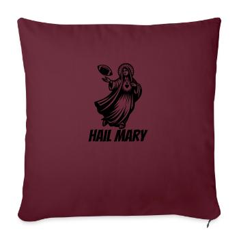 Hail Mary Football - Sofakissenbezug 45 x 45 cm - Burgunderrot - Vorne