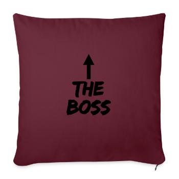 le patron - Housse de coussin décorative 45 x 45 cm - bordeaux - Devant