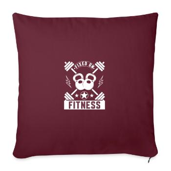 Obsédé par la forme physique - - Housse de coussin décorative 45 x 45 cm - bordeaux - Devant