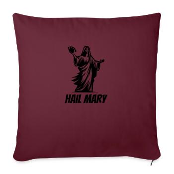 Hail Mary Football - Sofakissenbezug 45 x 45 cm - Burgunderrot - Vorne