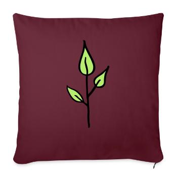 Nature, Seedling, young Plant - Housse de coussin décorative 45 x 45 cm - bordeaux - Devant