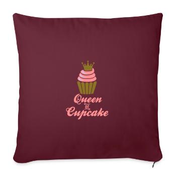backen - Housse de coussin décorative 45 x 45 cm - bordeaux - Devant