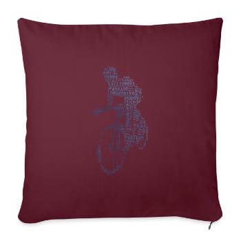 Cyclisme sur route Vélo de route Vélo de route Vélo de route Vélo de route - Housse de coussin décorative 45 x 45 cm - bordeaux - Devant