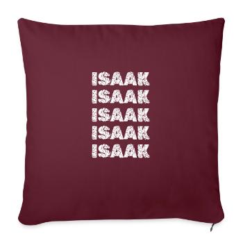 Isaac Isaac - Housse de coussin décorative 45 x 45 cm - bordeaux - Devant