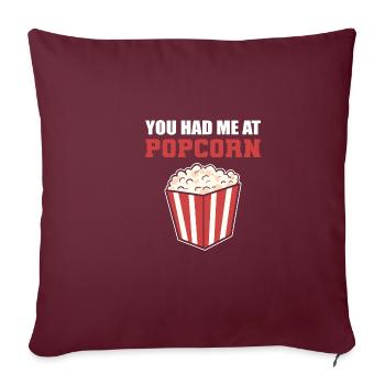 Moi à Popcorn Moviegoers Poison - Housse de coussin décorative 45 x 45 cm - bordeaux - Devant