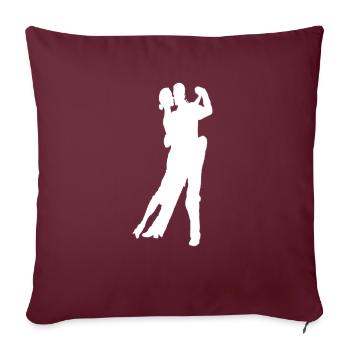 Salsa Tango Valse Foxtrot Danse Sport Idée Cadeau - Housse de coussin décorative 45 x 45 cm - bordeaux - Devant