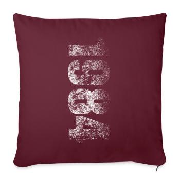 Refaire de la fiction d’Orwell (1984) - Housse de coussin décorative 45 x 45 cm - bordeaux - Devant