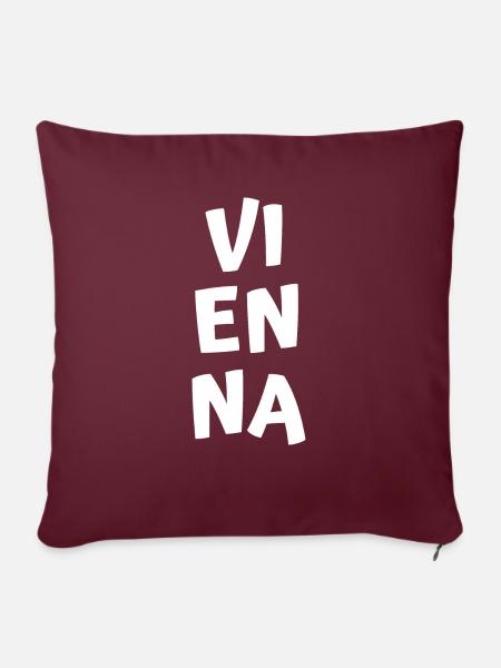 Vienna - Sofakissenbezug 45 x 45 cm - Burgunderrot