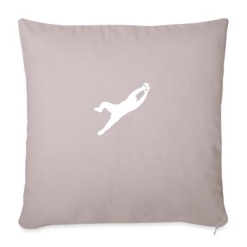 Football gardien de but Soccer - Housse de coussin décorative 45 x 45 cm - taupe clair - Devant