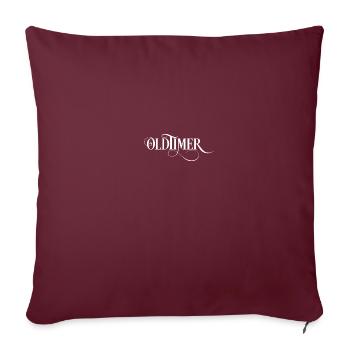 Oldtimer - Sofakissenbezug 45 x 45 cm - Burgunderrot - Vorne