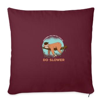 Tout ce que vous pouvez faire une citation amusante peut - Housse de coussin décorative 45 x 45 cm - bordeaux - Devant