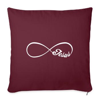Jesus Christ of Nazareth Faith Bible Jesus - Sofa pillowcase 17,3'' x 17,3'' (45 x 45 cm) - burgundy - Front
